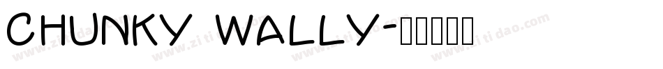chunky wally字体转换